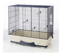 Cage pet.oiseau Primo50 bleu marine\bei 64x38x56cm