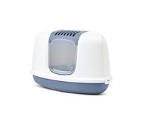 SAVIC-Maison de toilette d'angle pour chat Nestor Corner gris