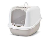 Maison De Toilette Pour Grand Chat - Savic - Nestor Jumbo - Couleur Moca - Capot Amovible - Bac Surélevé