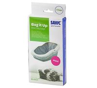 Savic Sac 55x43 Solution parfaite pour l'hygiène des chats et l'élimination des odeurs sur les plateaux - Changement de sable hygiénique pour chats - 1 paquet (1 x 12 sacs)