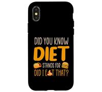 Saviez-Vous Que Diet Signifie Did I Eat That ? Coque pour iPhone X/XS