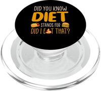Saviez-Vous Que Diet Signifie Did I Eat That ? PopSockets PopGrip pour MagSafe