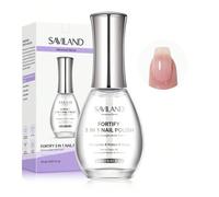 SAVILAND 15ML Durcisseur d'Ongles Extra Fort : Vernis à Ongles 3 en 1 Base Coat Top Coat Renforçateur d'Ongles pour Nourrit les Ongles Fragilisés Durcisseur d'Ongles Tout Usage Ongles Cassants Riche e