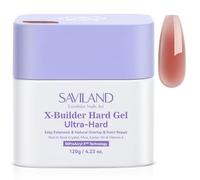 SAVILAND Gel à ongles Ultra Hard Builder : 120 g de gel dur nude profond pour ongles à base de plantes pour extension des ongles construction renforcement perfection ongles 3D DIY manucure