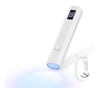 Saviland Lampe U V à Ongles Portable: Mini Lampe U V à Durcissement Rapide avec 2 Minuteries, Affichage LCD pour Nail Art, Colle à Strass, Tous les Vernis Ongle Gel