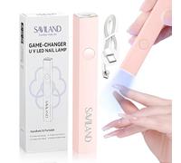 SAVILAND Lampe U V à Onglets Portative pour Gel, Mini Lampe U V LED Rechargeable pour Ongles, Petite Lampe U V Portable pour Vernis Gel, Durcisseur de Colle à Ongles et de Capsules