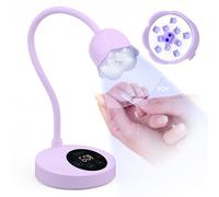 SAVILAND Lampe U V Ongles Gel: 30W Lampe U V LED Portable pour Vernis à Ongles Gel, Lampe Pose a Ongle Professionel pour Séchage Rapid (violet)