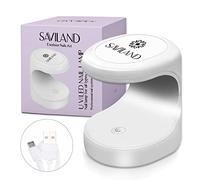 Saviland Mini Lampe UV LED, 16W Efficace Lumière Pure, Séchage Ultra Rapide Professionnel avec USB Portable pour Ongles Gel Pose Americaine, Vernis Semi Permanent