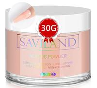 Saviland Poudre Acrylique Professionnelle Colorée Nude pour Nail Art 3D