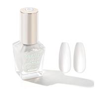 SAVILAND Vernis à Ongles à Base d'Huile de Ricin : Vernis gel Blanc Nacré, Fini Métallique et Résistant aux Écaillages, Vernis Naturel pour Ongles au Fini Miroir et Étincelant (Blanc, 10 ml)