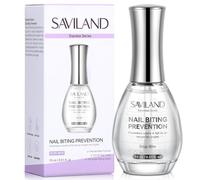 Saviland Vernis Stop Ongles Rongés 15ml Transparent Vernis amer Anti Ronge Ongle Protecteur Anti Éviter De Se Les