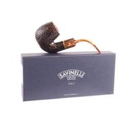 Savinelli Roma Lucite 614 - Pipe en bois de bruyère italienne inspirée de Rome, fabriquée à la main en Italie, tuyaux traditionnels en bois d'Italie, forme Oom Paul, 6 mm