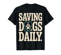 Saving Dogs Daily Vet Tech Dog Rescue T-Shirt