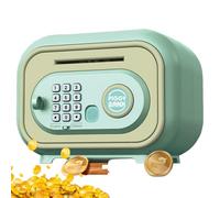 Savings Bank - Conteneur de pièces de monnaie | Boîte à billets automatique avec mot de passe et empreinte digitale déverrouillage simulation pour anniversaire, Noël, vacances