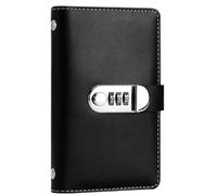 Savings Challenge Binder with 100 Envelopes and Combination Lock, PU Leather Money Saving Budget Organizer Wallet, Cash Envelope System for Personal Finance, Beginners, Students, Home Office