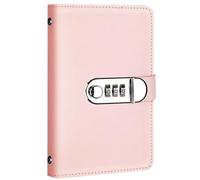 Savings Challenge Binder with 100 Envelopes and Combination Lock, PU Leather Money Saving Budget Organizer Wallet, Cash Envelope System for Personal Finance, Beginners, Students, Home Office