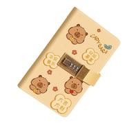 Savings Challenge - Grand livre de 11 x 2 x 17,8 cm avec serrure à combinaison, organiseur de monnaie en cuir PU et polypropylène, planificateur budgétaire avec 100 enveloppes | pour la maison, le