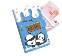 Savings Challenge Planner, Animal Storage Book, 11x2cm Envelope Organizer with Feature, PU PP Pages, Money Management Tool with Cute Design, Finance Tracker for Dorm Bedroom Office