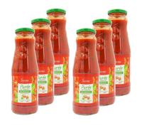 Savino - Lot 6x Purée de tomates au basilic - Bouteille 690g