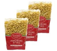 Savino Pasta - Lot 3x Pâtes Amorini n°190 - Paquet 500g