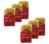 Savino Pasta - Lot 6x Pâtes Tubetti Lisci n°170 - Paquet 500g