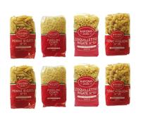 Lot 8x500g - Pâtes Fidelini Corti + Penne Rigate + Conchiglioni + Coquilettes - Savino Pasta