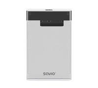 Savio Boîtier externe AK-66 – disque dur/SSD 2.5 Noir/Transparent