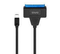 Savio AK-69 Adaptateur SATA vers USB 3.2 Gen 1 (3.1 Gen 1) - Interface Hôte SATA, Interface Sortie USB 3.2 Gen 1, Quantité 1, Période de garantie 2 ans