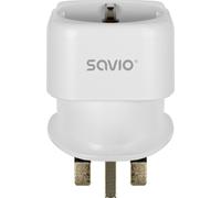 Savio AP-04 Adaptateur de voyage pour l'UE vers le Royaume-Uni