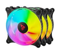 Savio Ventilateur de boîtier Blast Ø 12 cm Noir – Lot de 3