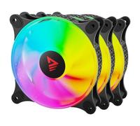 Savio Ventilateur de boîtier Blast Ø 12 cm Noir – Lot de 3