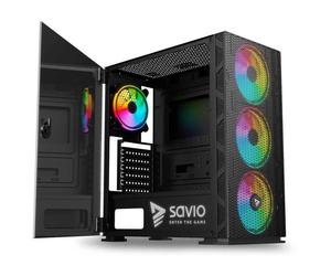 savio cas de la tour raptor x1 argb glass