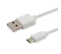 Savio CL-124 câble USB USB 2.0 2 m USB A Micro-USB B Blanc