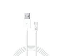 Savio CL-125 câble USB USB 2.0 1 m USB A USB C Blanc