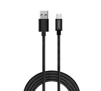Savio CL-129 câble USB 2 m USB 2.0 USB A USB C Noir