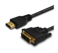 CABLE SAVIO CL-139 HDMI M - DVI-D M, 1.8M, NEGRO