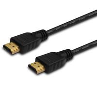 SAVIO CL-34 - Câble HDMI avec Ethernet - HDMI mâle pour HDMI mâle - 10 m - blindé - noir