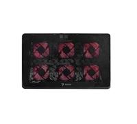 Savio Laptop cooling pad 6 backlit fans 2000 RPM COS-01 système de refroidissement pour ordinateurs portables 43,9 cm (17.3 ) Noir, Rouge