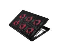 Savio COS-01 : Support Refroidissant pour Portable jusqu'à 17.3", 6 Ventilateurs 70mm, 2000 RPM, USB 2.0, Réglage 6 positions, Rouge/Noir, 40dB