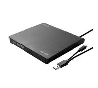 Savio AK-59 External slim CD/DVD Recorder R/RW - USB-C/USB-A black lecteur de disques optiques DVD±RW Noir