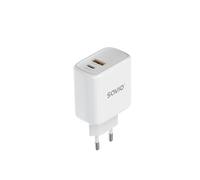 Savio LA-06 USB Type A & C Quick Charge Power Delivery 3.0 Indoor Tablette, téléphone Blanc Secteur Charge rapide Intérieure