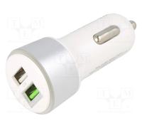 Chargeur Auto - SAVIO - SA-06-W - 3.0A - 2xUSB - Charge rapide
