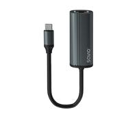 Savio SAVAK-56 Adaptateur USB-C 3.1 Gen 1 vers RJ-45 Gigabit Ethernet 1000 Mbit/s, Interface Hôte USB Type-C, 1 Port RJ-45