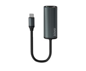 Savio SAVAK-56 Adaptateur USB-C 3.1 Gen 1 vers RJ-45 Gigabit Ethernet 1000 Mbit/s, Interface Hôte USB Type-C, 1 Port RJ-45