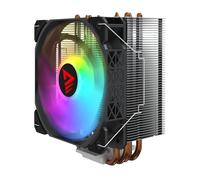 Savio SAVGCOVORTEXX2ARGB Refroidisseur d'Air pour Carte SIM, Ventilateur 12cm, Noir, Compatible Intel, Poids 713g, Certification CE, avec Vis