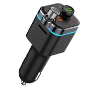 TRANSMISOR CAR SAVIO CON FUNCIÃ“N BLUETOOTH 5.0 QUICK CHARGE 3.0 Y SUMINISTRO DE ENERGÍA, PANTALLA LED, FUNCIÃ“N BASS BO