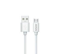 Savio USB cable 3 m USB 2.0 USB A - Micro USB White CL-167 câble USB Micro-USB A Blanc