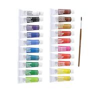 Savior-Faire The French School Opaque Watercolor Gouache Tube Sets set of 20 in case with brush by Savior-Faire