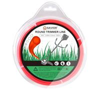Savior Fil de Debroussailleuse 2,4 mm x 100m Bobine Fil Coupe Bordure 2.4mm Renforce Strimmer Cord pour Jardinage Pelouse Mauvaises Herbes (2,4 mm x 100m, Rund, Orange)