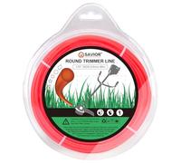 Savior Fil de Debroussailleuse 3,0 mm x 80m Bobine Fil Coupe Bordure 3.0mm Renforce Strimmer Cord pour Jardinage Pelouse Mauvaises Herbes (3,0 mm x 80m, Rund, Orange)